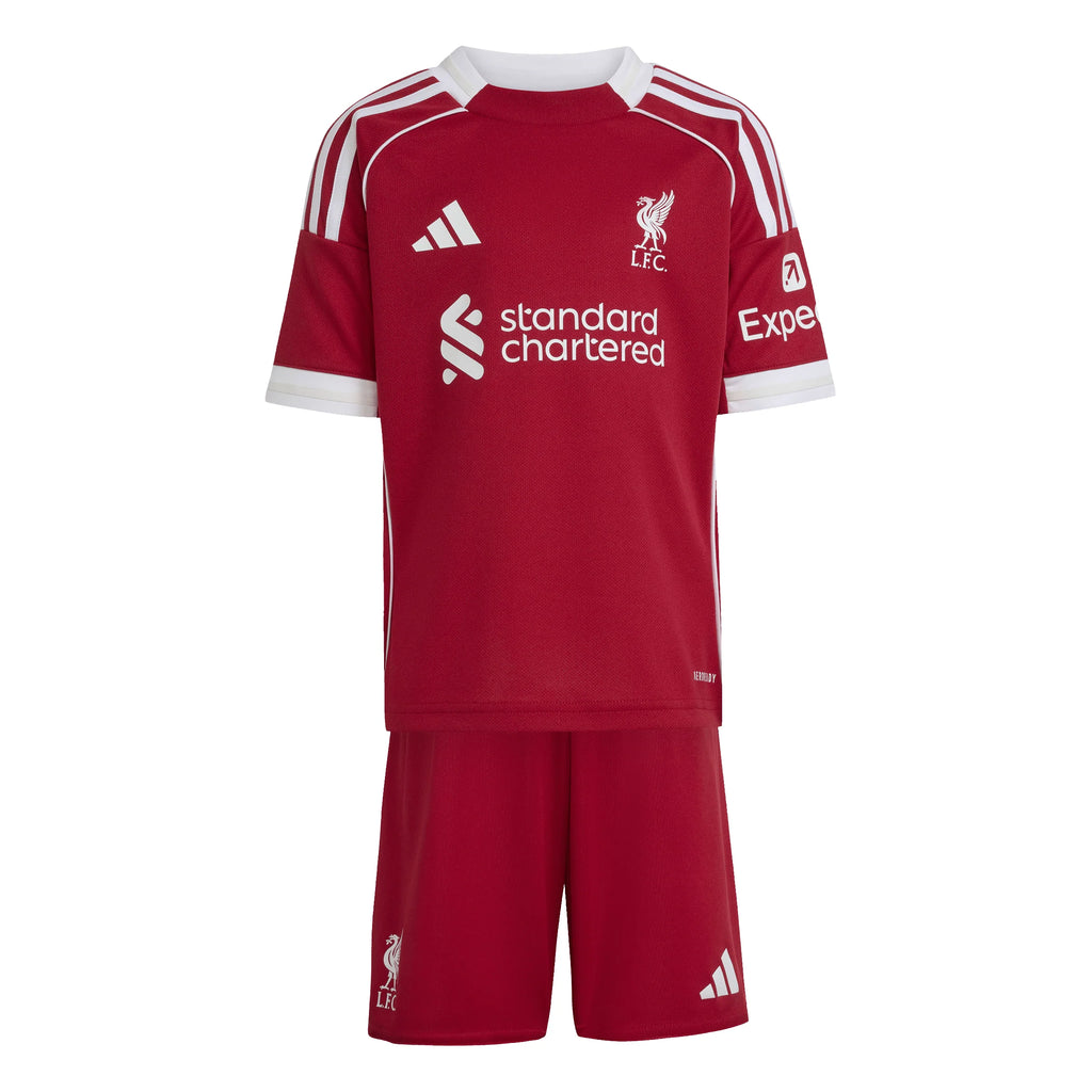 adidas Liverpool FC Home Mini Kit Youth Soccer 25 26 Red