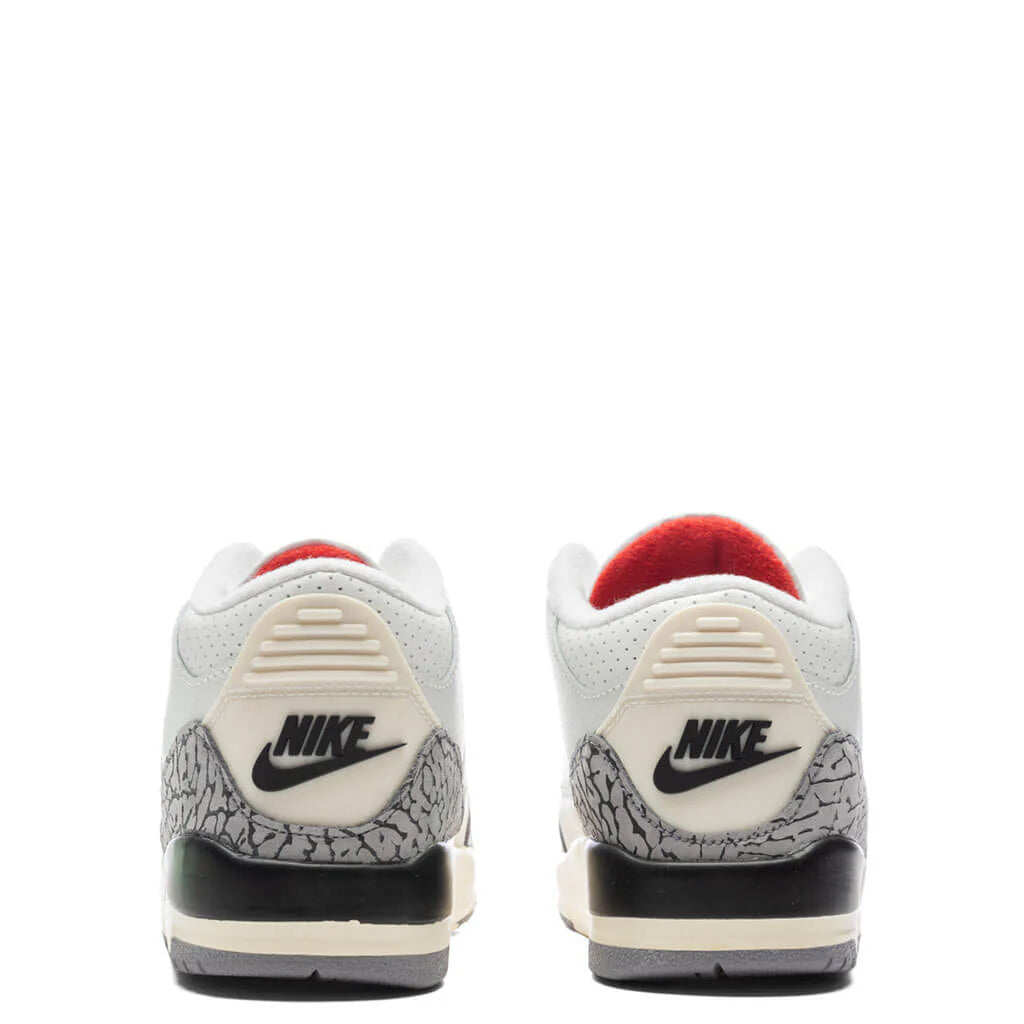Air Jordan 3 Retro PS White Cement Reimagined Summit White Fire Red