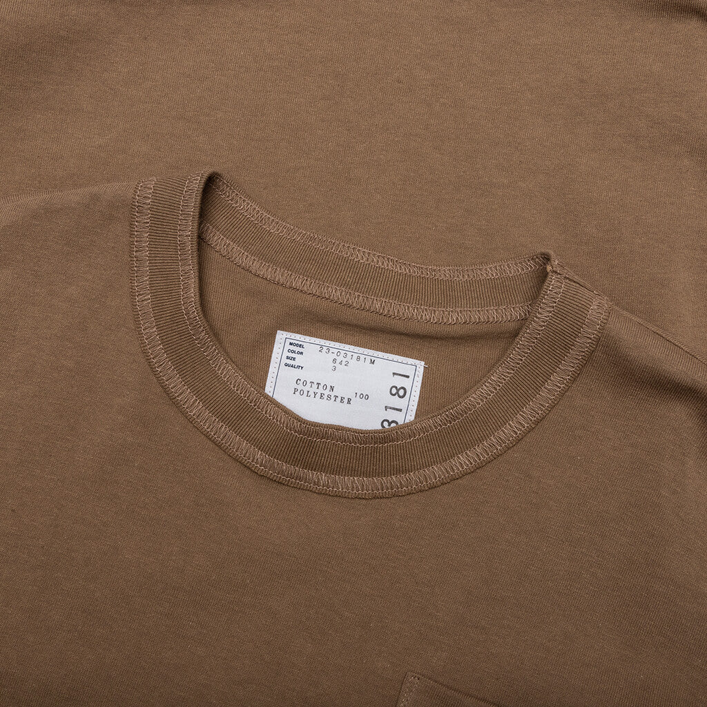Cotton Jersey T Shirt Beige