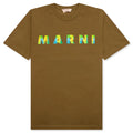 Creta Cotton T Shirt With Gingham Logo Creta