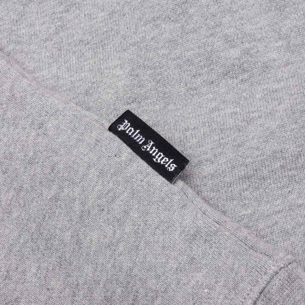 Back College Crew Melange Grey Petrol