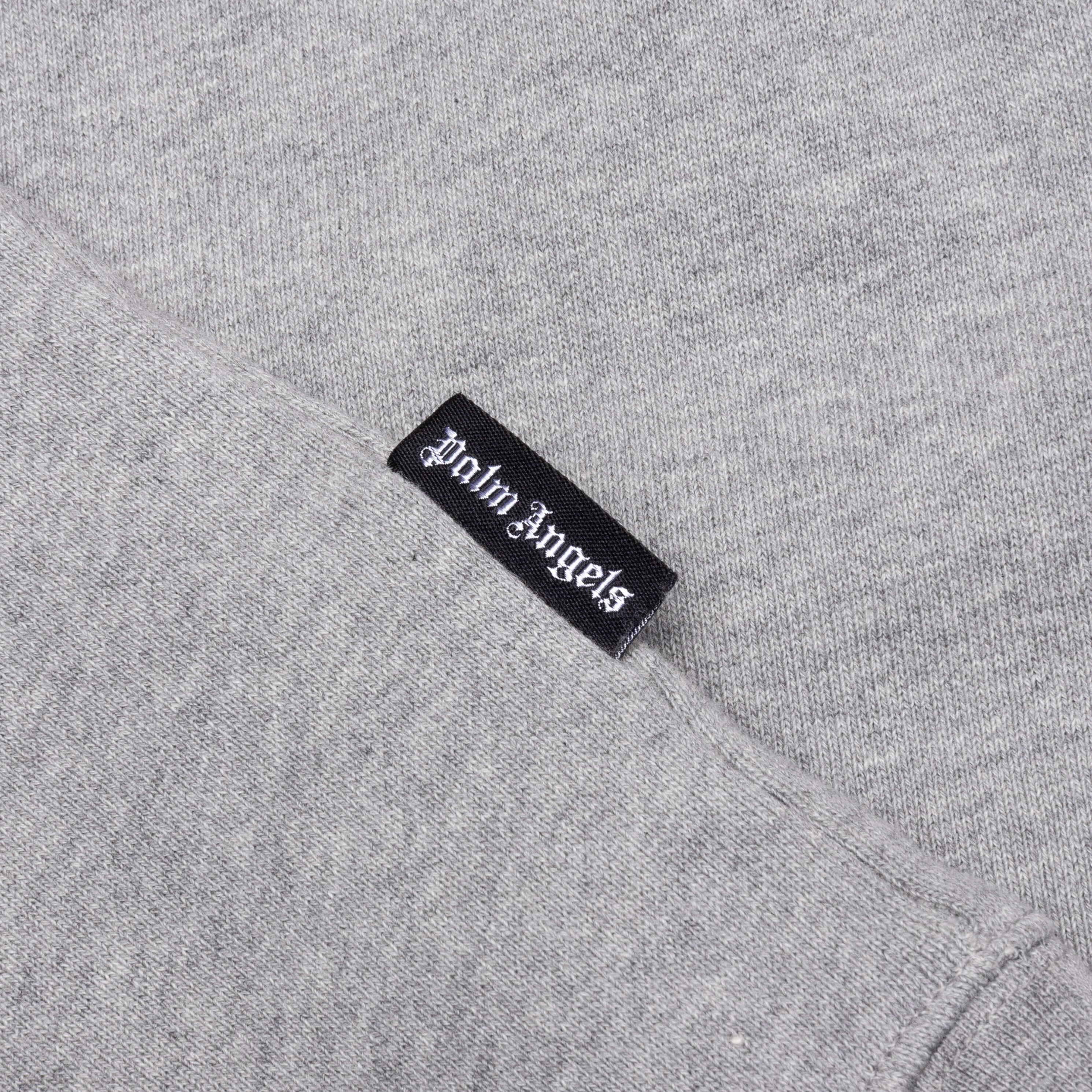 Back College Crew Melange Grey Petrol