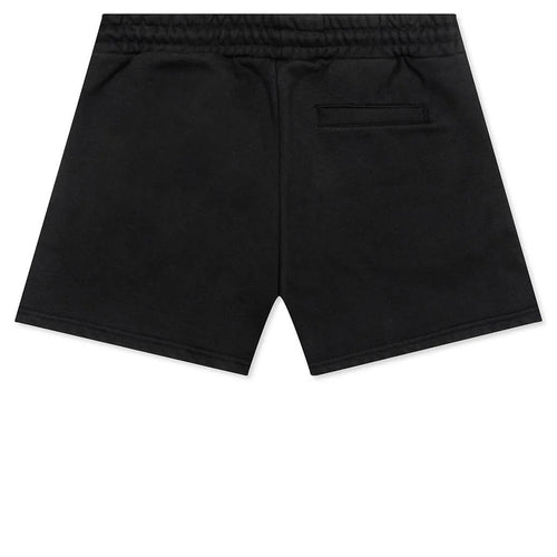 Distressed Shorts Small Logo Black
