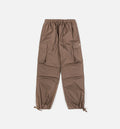 Mid Rise Oversized Street Cargo Womens Pant Mink Brown Sail
