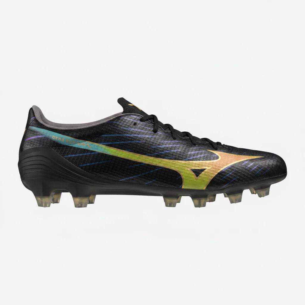 Mizuno Alpha III Japan FG Mens Soccer Cleats Black Orange