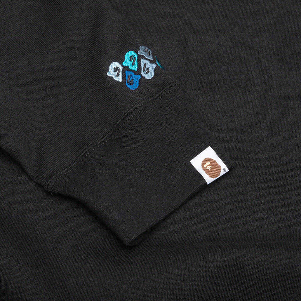 Abc Camo Patch Loose Fit Crewneck Black