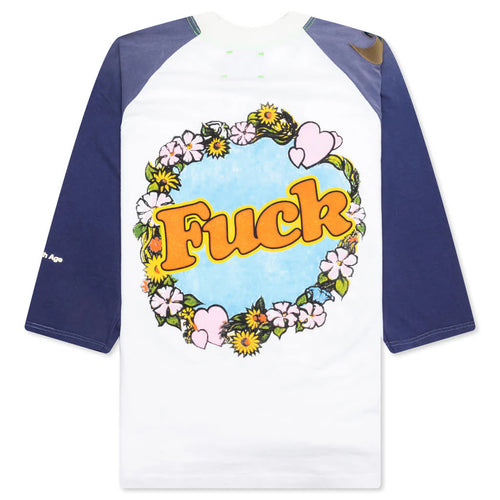 Shit Fuck Raglan Tee Shirt Multi