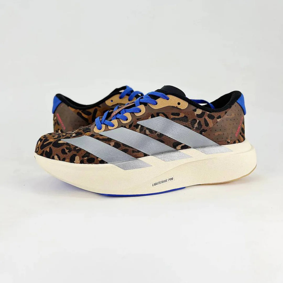 Adidas Adizero EVO SL Marrom Cinza Metálico Azul Lúcido