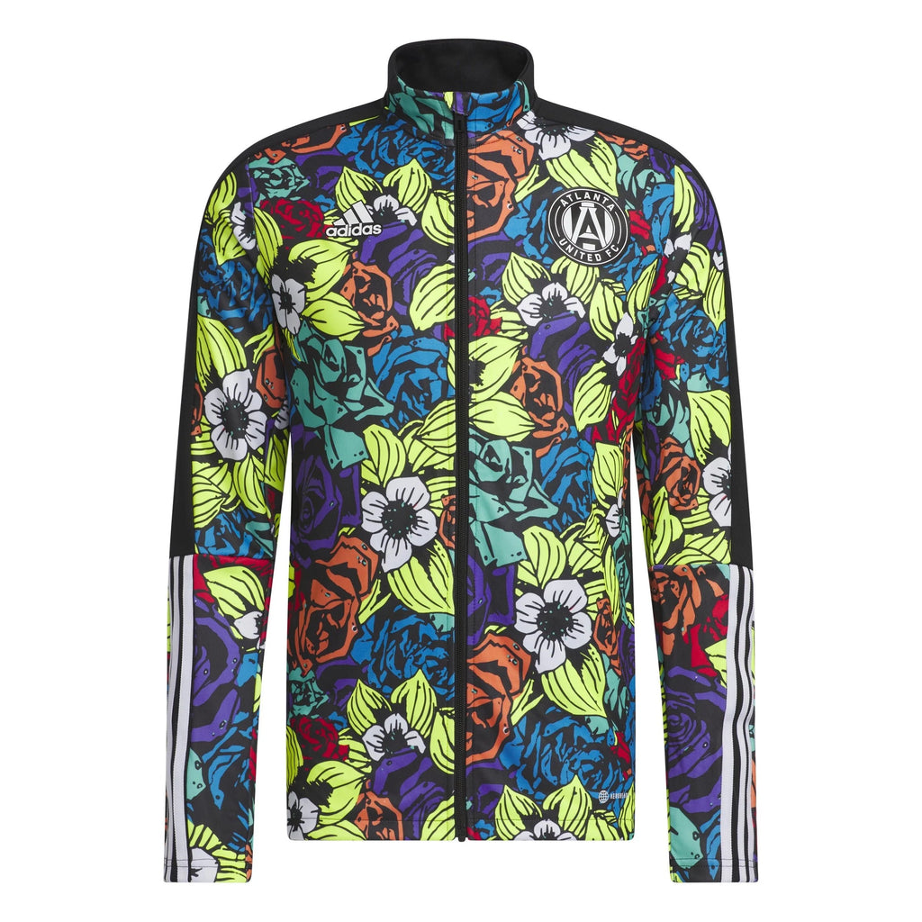 adidas Mens Atlanta United Tiro Track Jacket Unity Flower