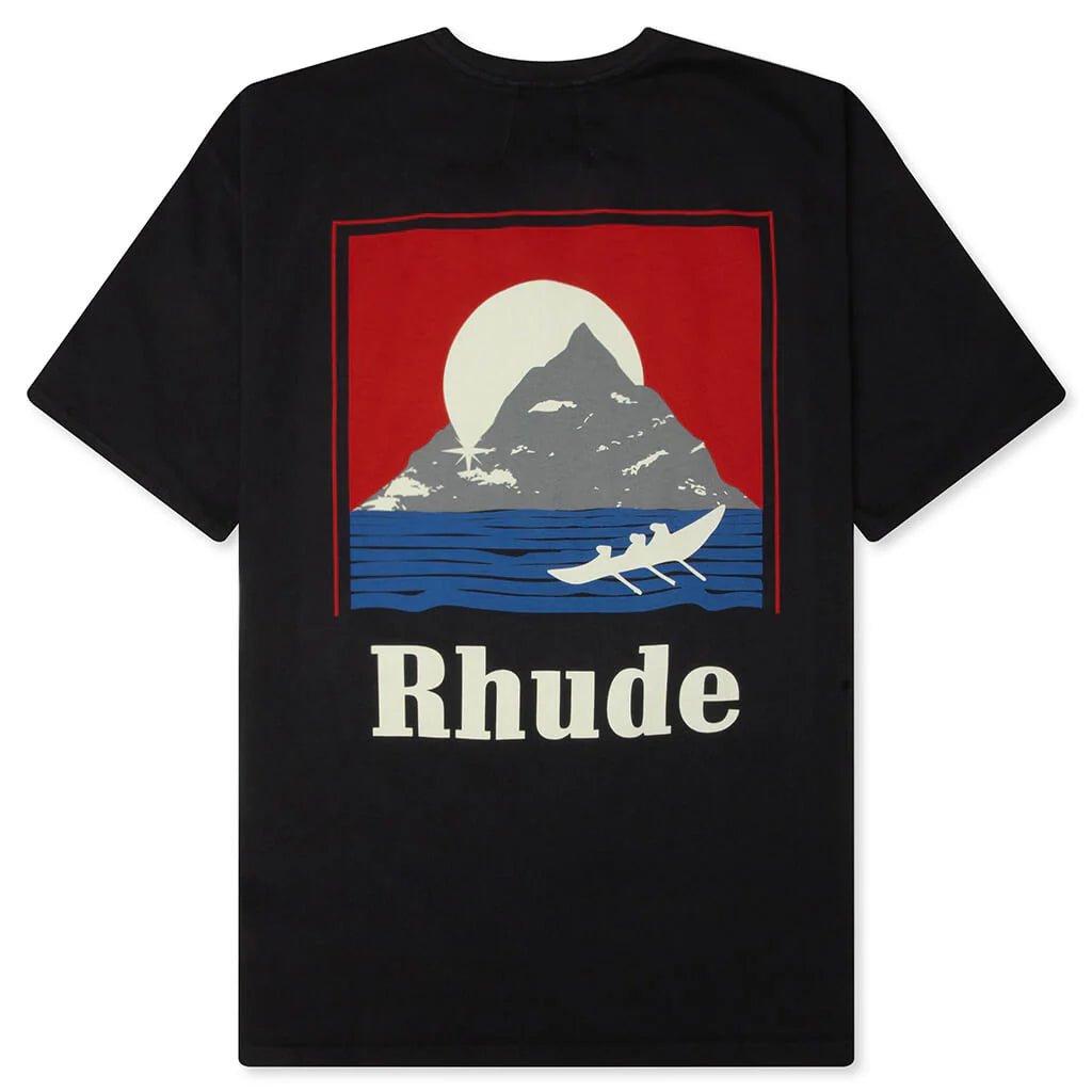 Moonlight Regatta Tee Vintage Black Red Blue