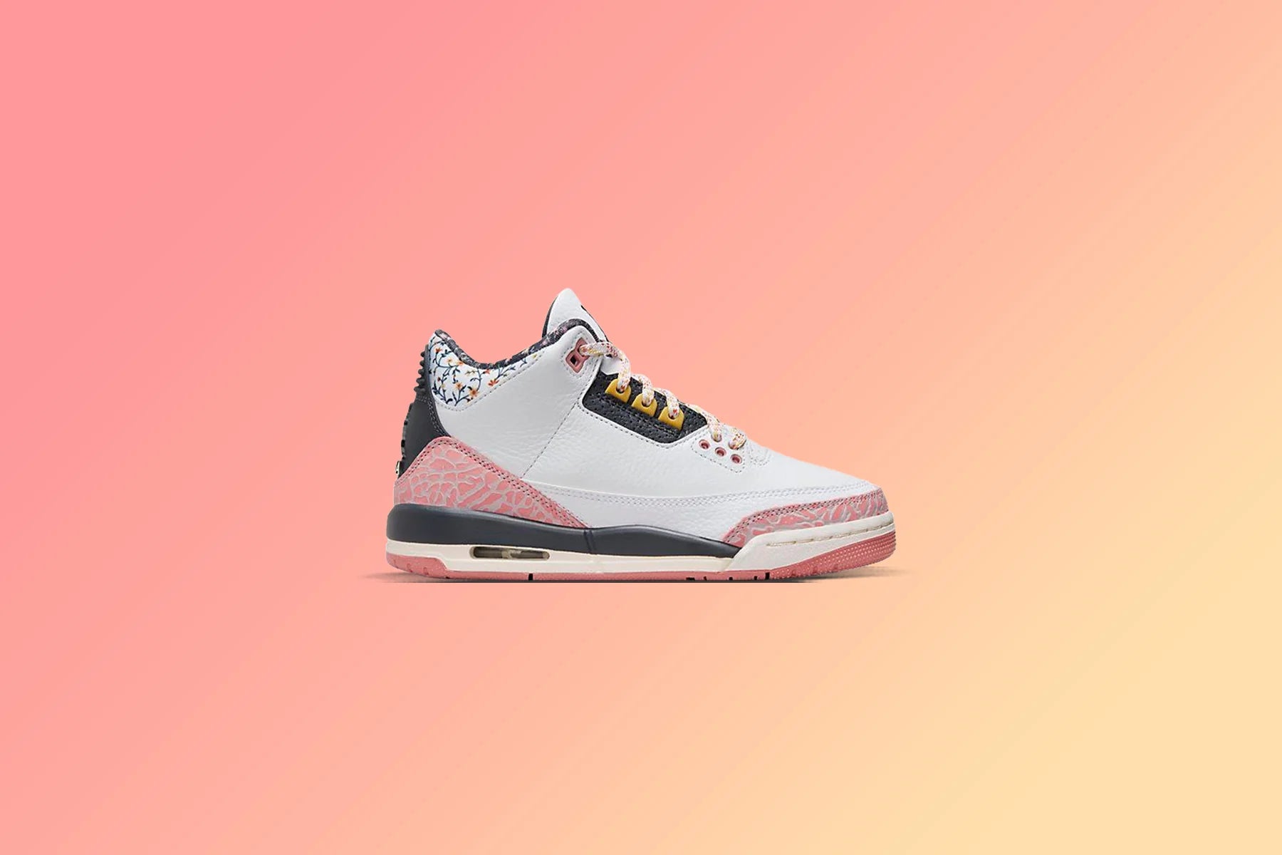 Jordan 3 Retro PS Vintage Floral White Anthracite Red Stardust