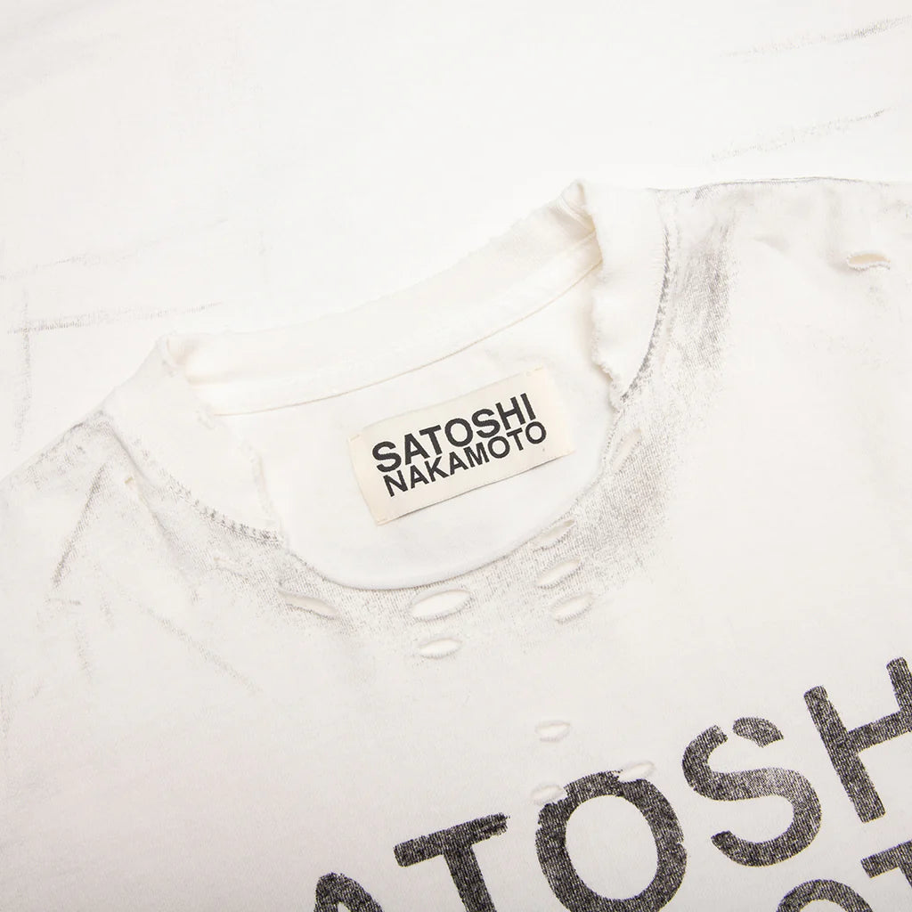 Destroyed Luke Tee White