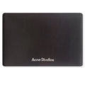Folded Leather Wallet Dark Brown