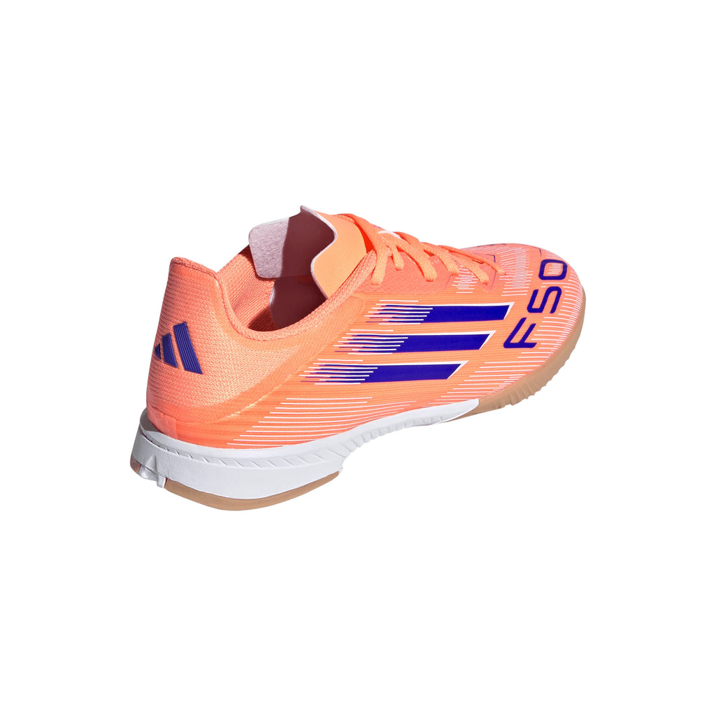 adidas F50 League IN Youth Soccer Shoes Orange Blue White