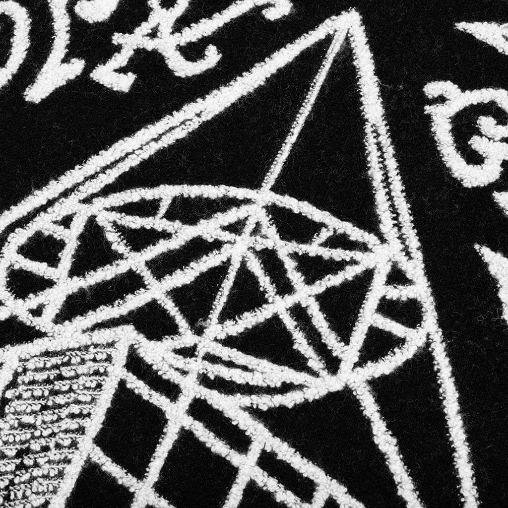 Jacquard Logo Jumper Sweater Black Ecru