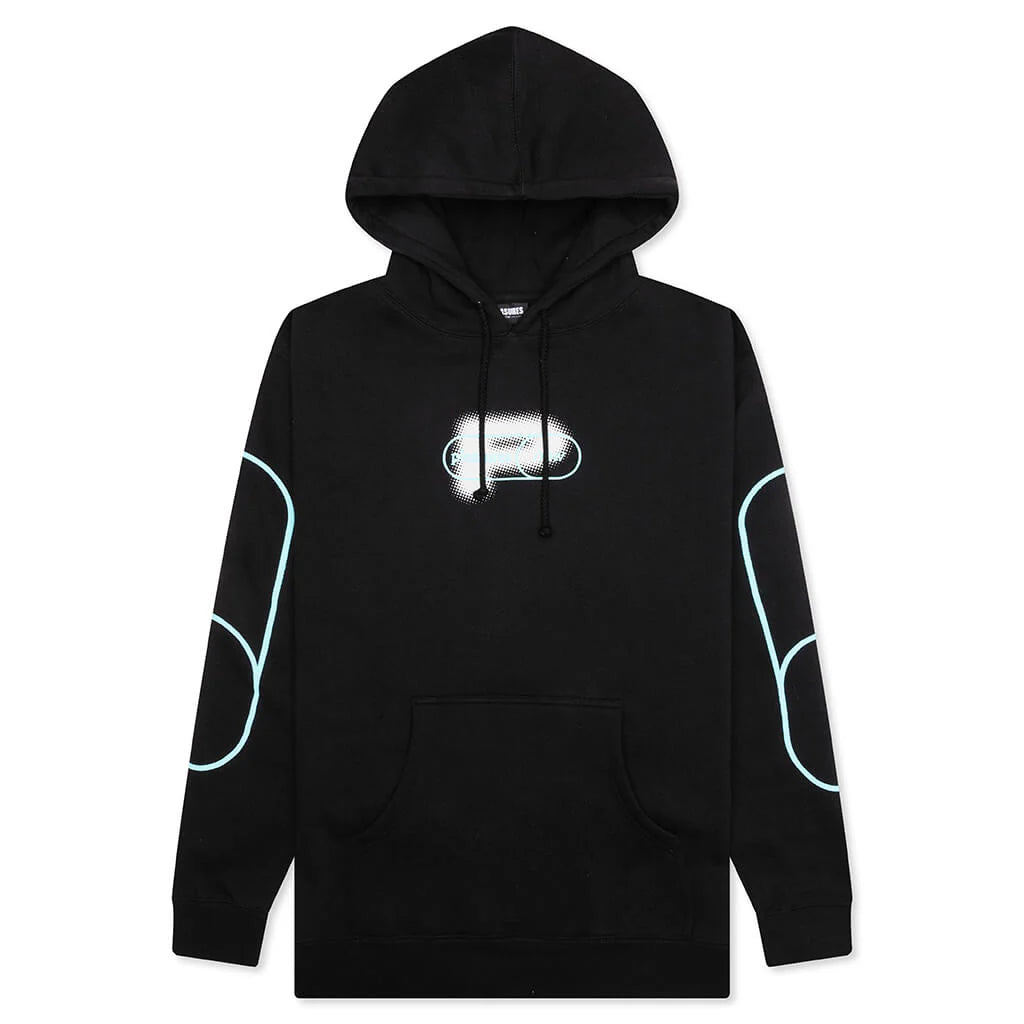Pixel P Hoodie Black