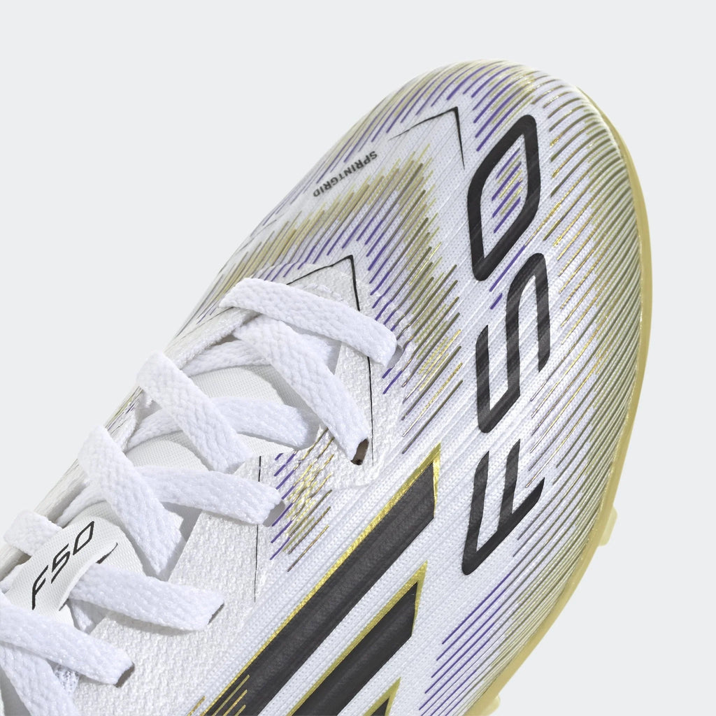 adidas F50 League Firm Multi Ground Boots Kids White Black