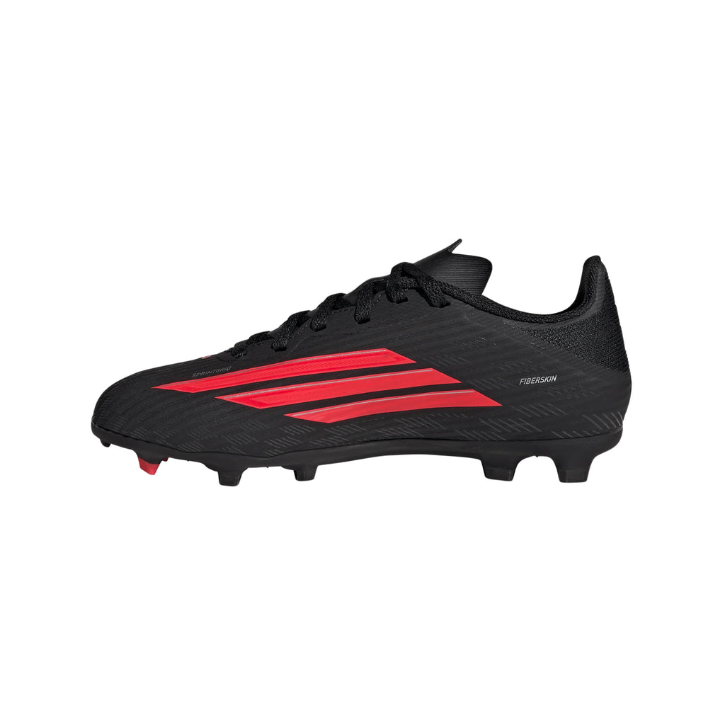 adidas F50 League FG MG Firm Ground Multi Ground Youth Soccer Cleats Black Red