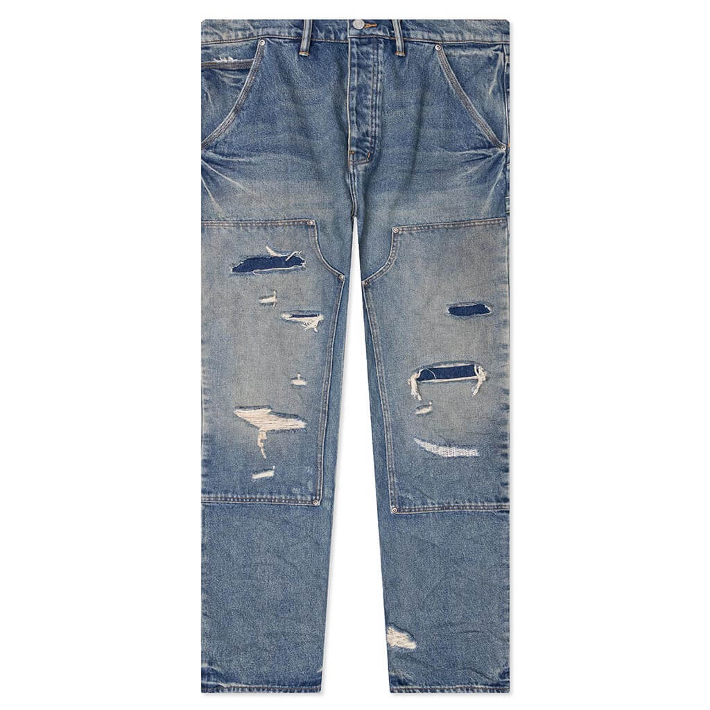 P015 Relaxed Carpenter Mid Indigo