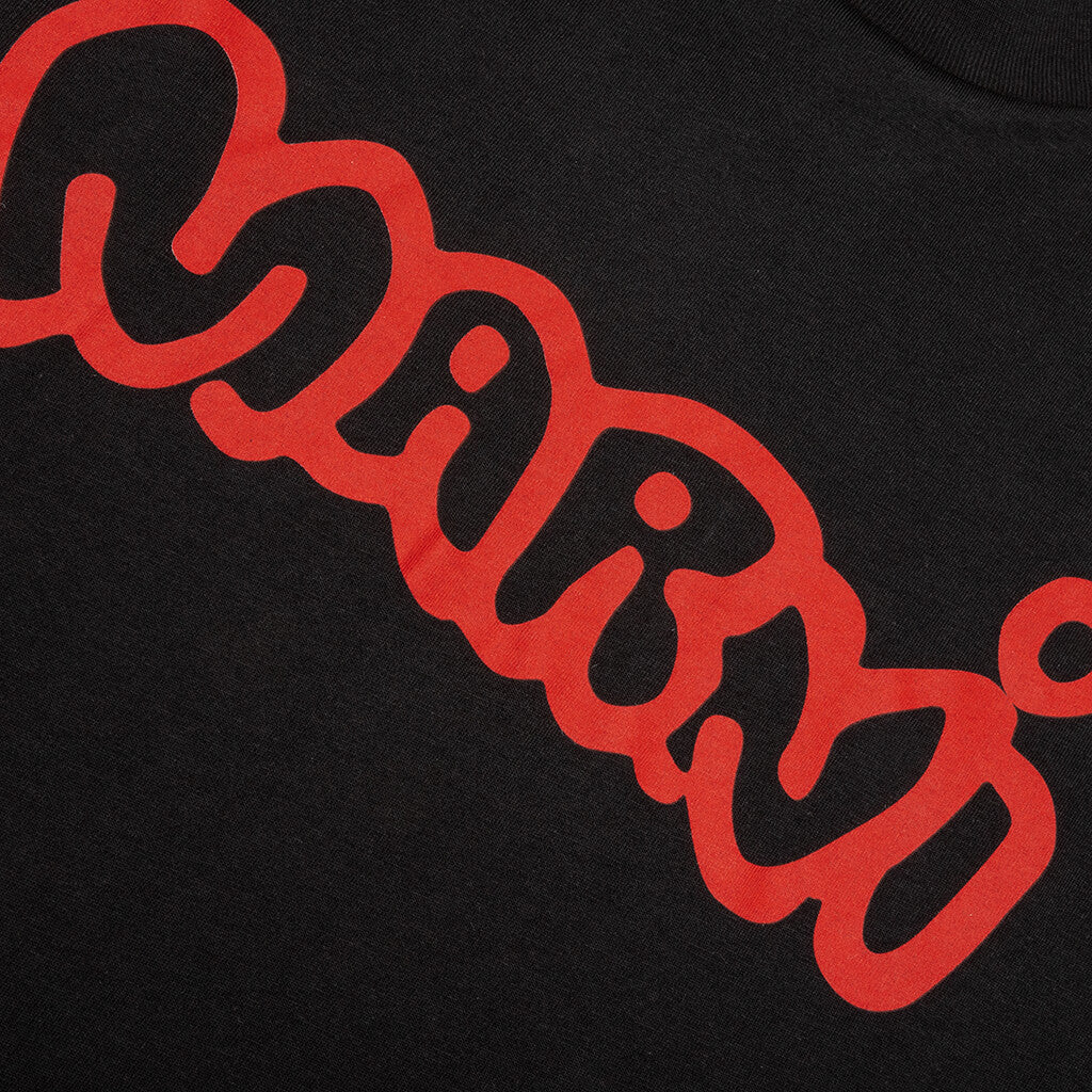 Srayed Logo T Shirt Black