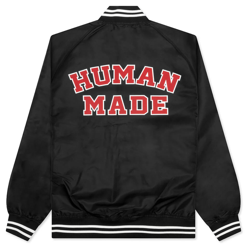 Nylon Stadium Jacket Black