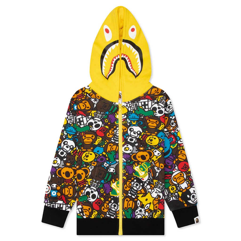 Kids Milo All Safari Shark Zip Hoodie Multi