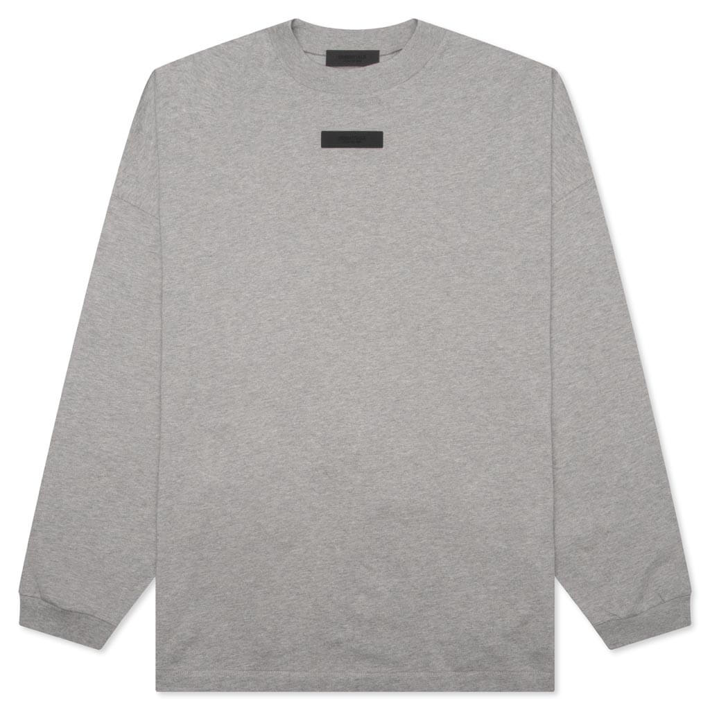 L S Tee Dark Heather Oatmeal