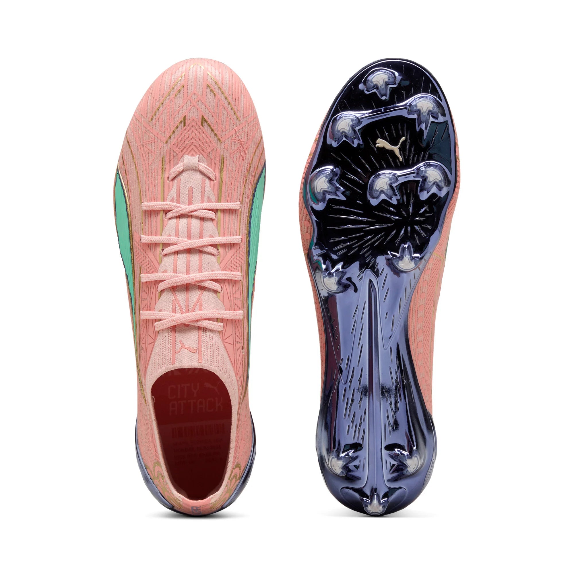 PUMA Ultra 6 Ultimate CA MIA FG Firm Ground Mens Soccer Cleats Rose Dust Gold