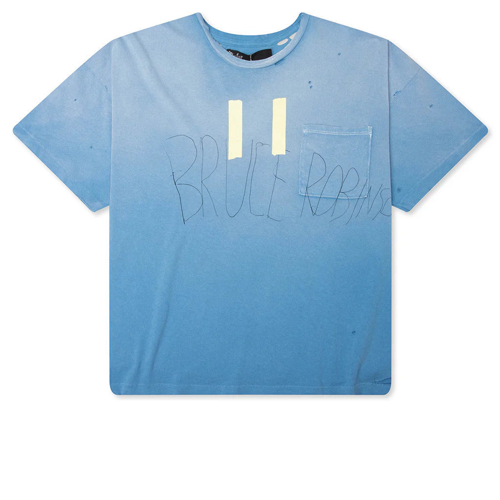 Bruce Pocket Tee Light Blue