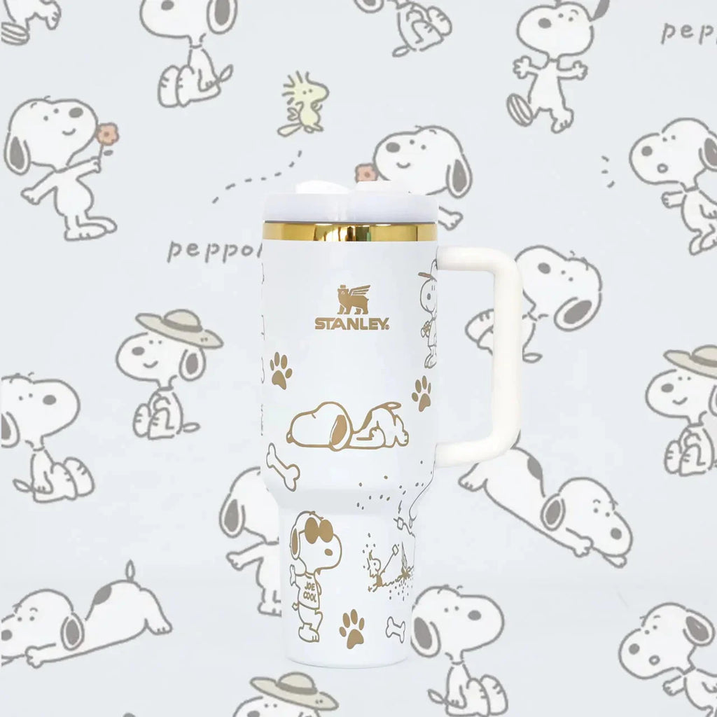 Copo Térmico Snoopy Tumbler 12L Inox com Tampa Hermética