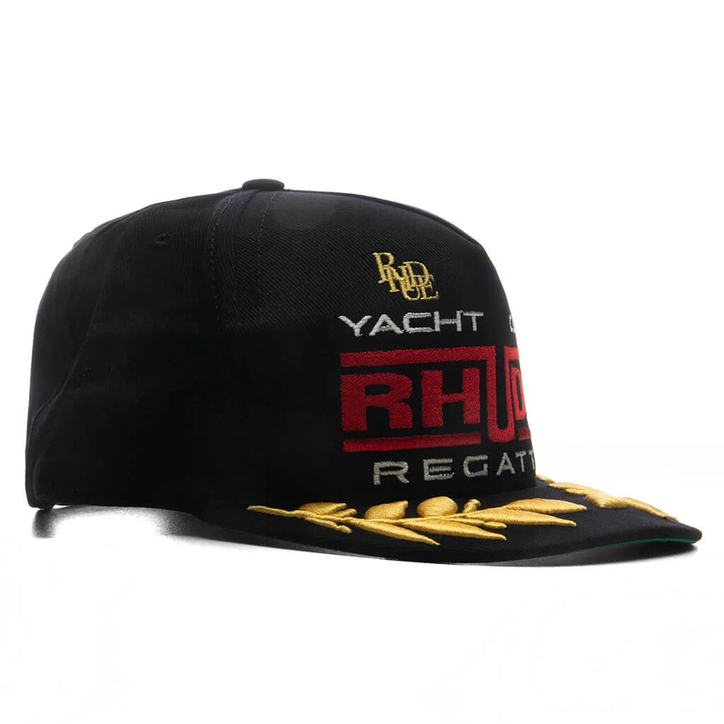 Regatta Club Hat Black White Red
