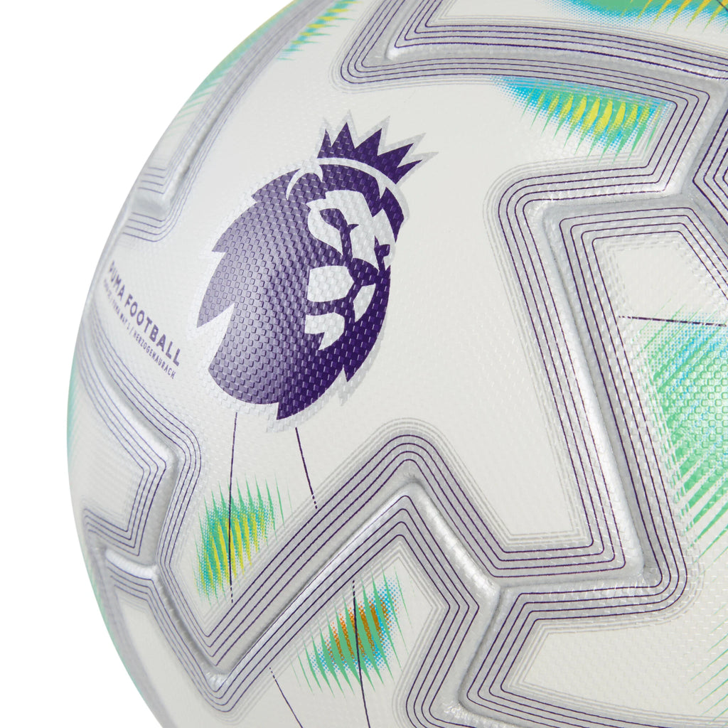 PUMA Orbita Pro Premier League Thrill FIFA Quality Soccer Ball White Multicolor