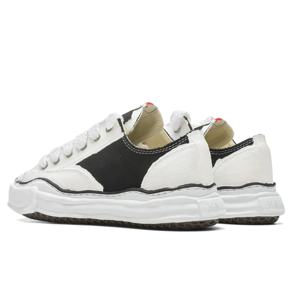 Peterson Low OG Sole Rubber Painted Canvas Sneaker Black White