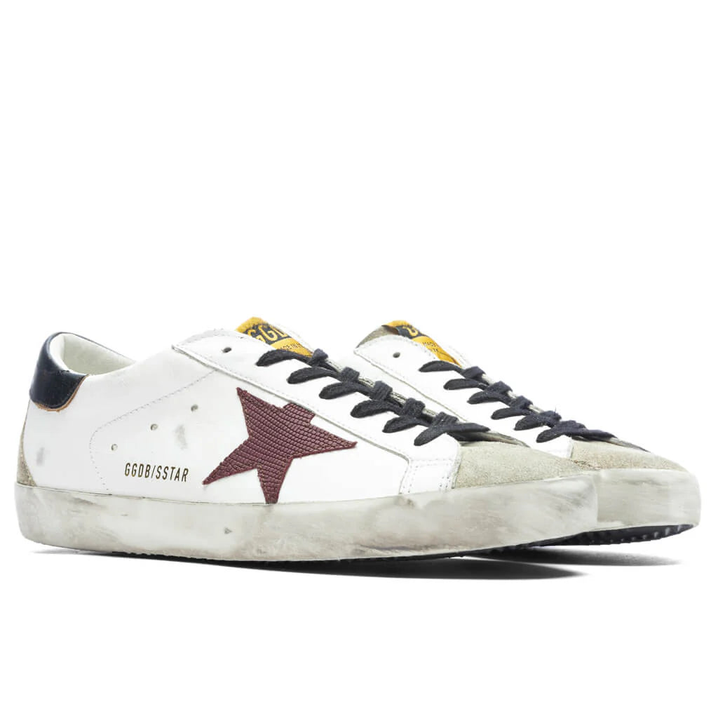 Super Star Sneakers White Taupe Bordeaux Black