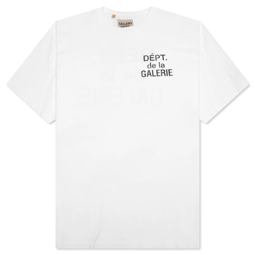 French S S Tee White