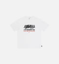 Lost Management Cities Mens Short Sleeve Shirt White Black