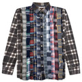Ribbon Wide Flannel Shirt Assorted