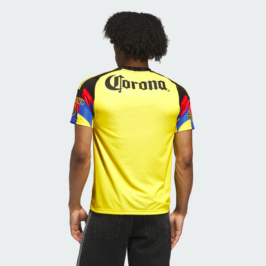 adidas Club America Mens Home Soccer Jersey 25 26 Yellow