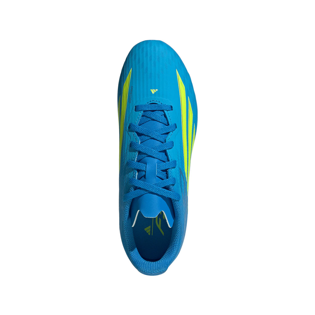 adidas F50 League FG MG Firm Ground Multi Ground Youth Soccer Cleats Blue Yellow Aqua