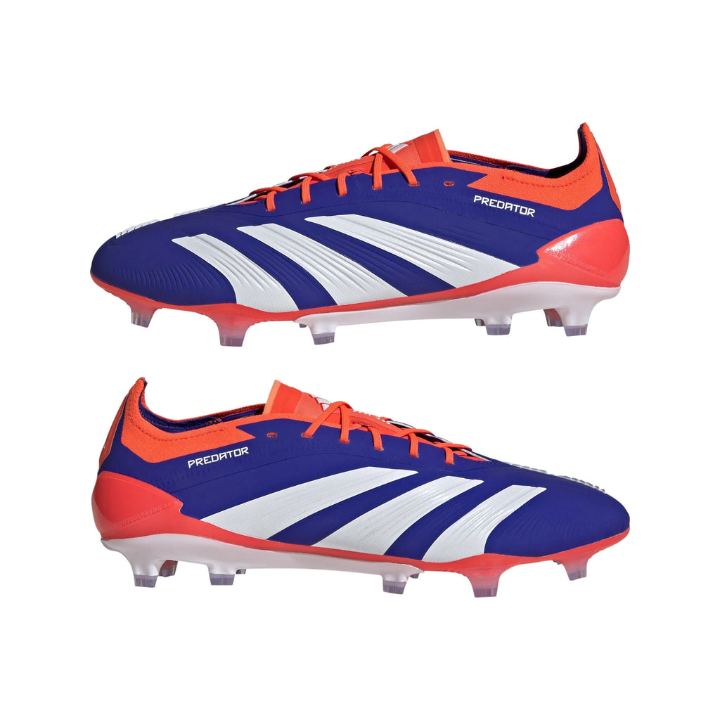 adidas Predator Elite FG Mens Firm Ground Soccer Cleats Lucid Blue White Solar Red