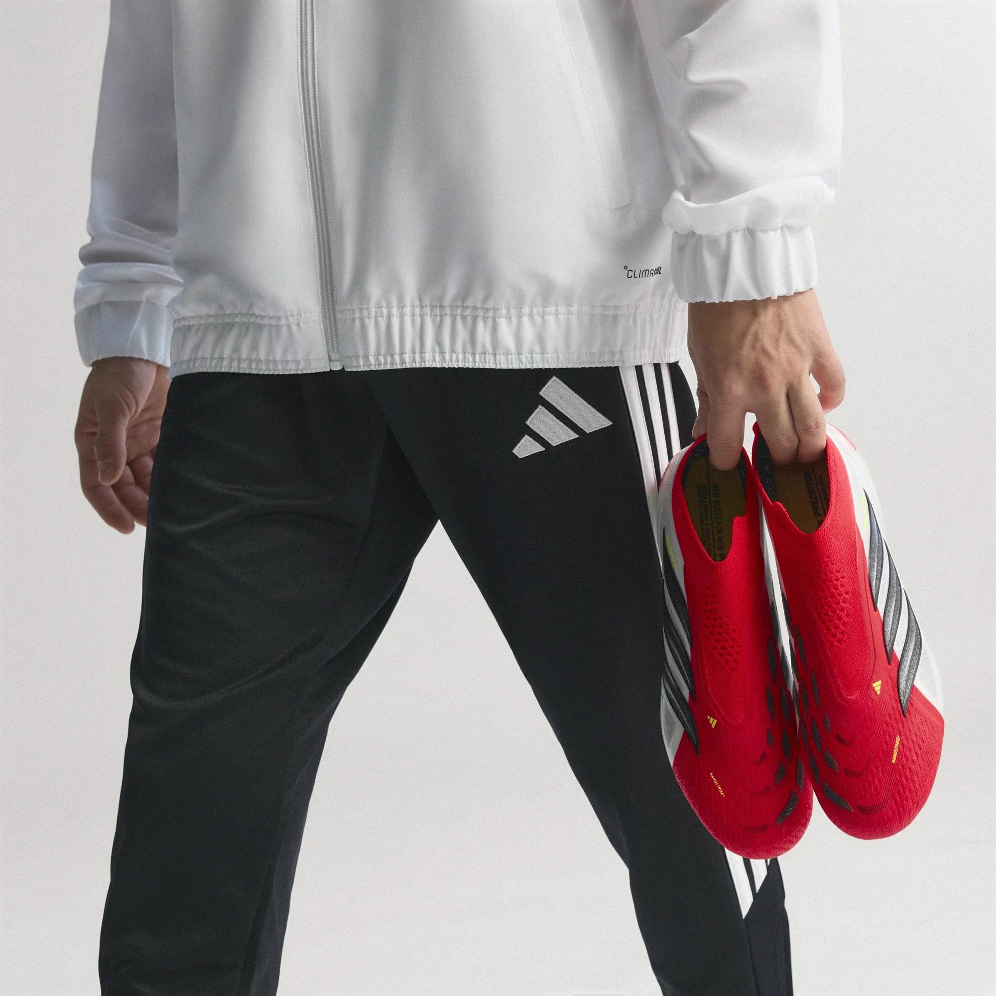 adidas Predator Elite Laceless FG Firm Ground Mens Soccer Cleats Red Black White