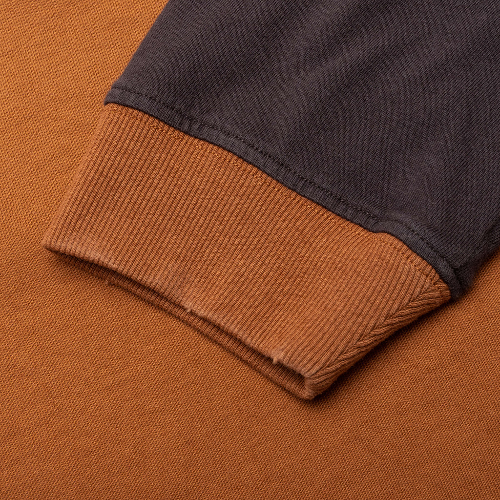 Black Hills L S Raglan Sweatshirt Camel Black