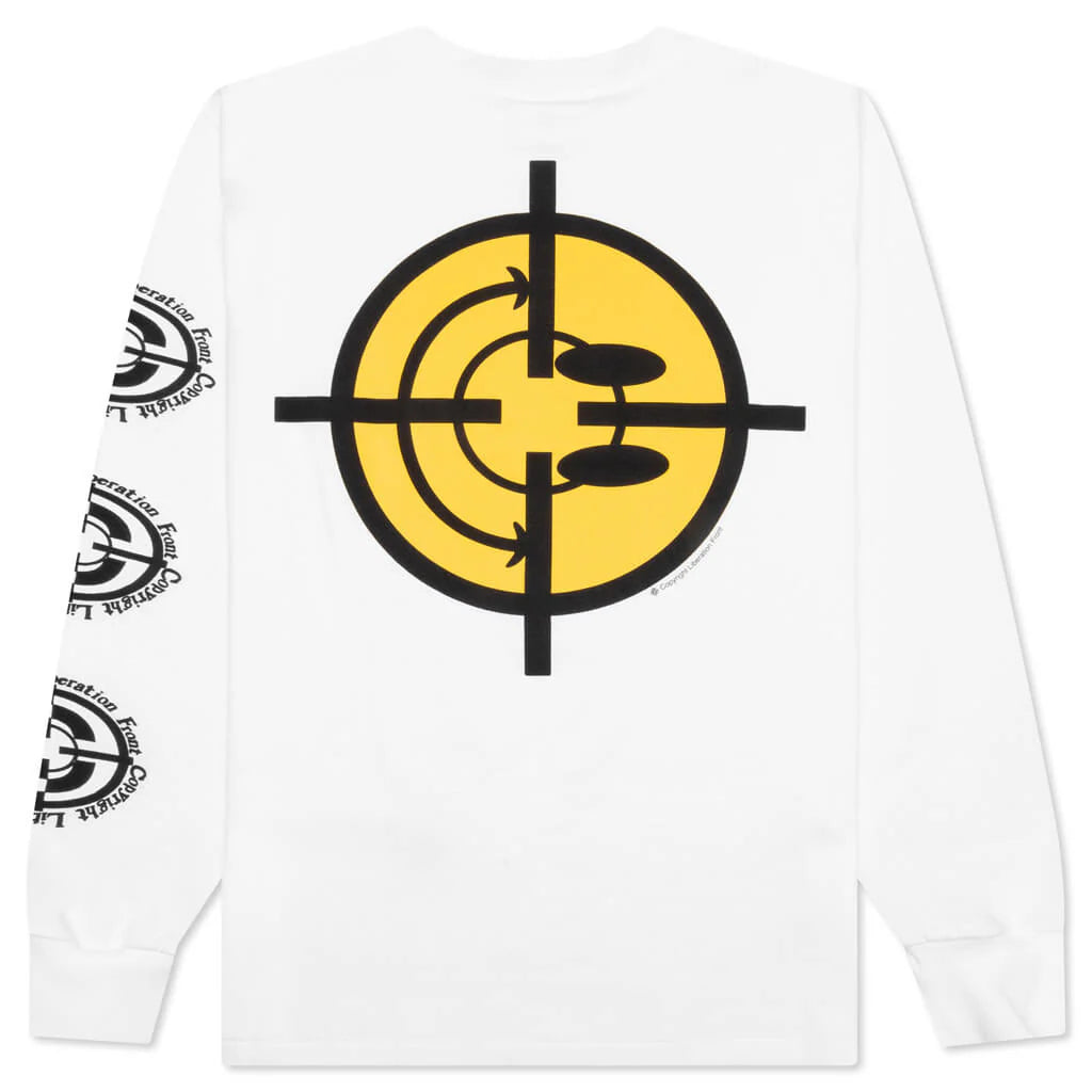 Target L S Tee White