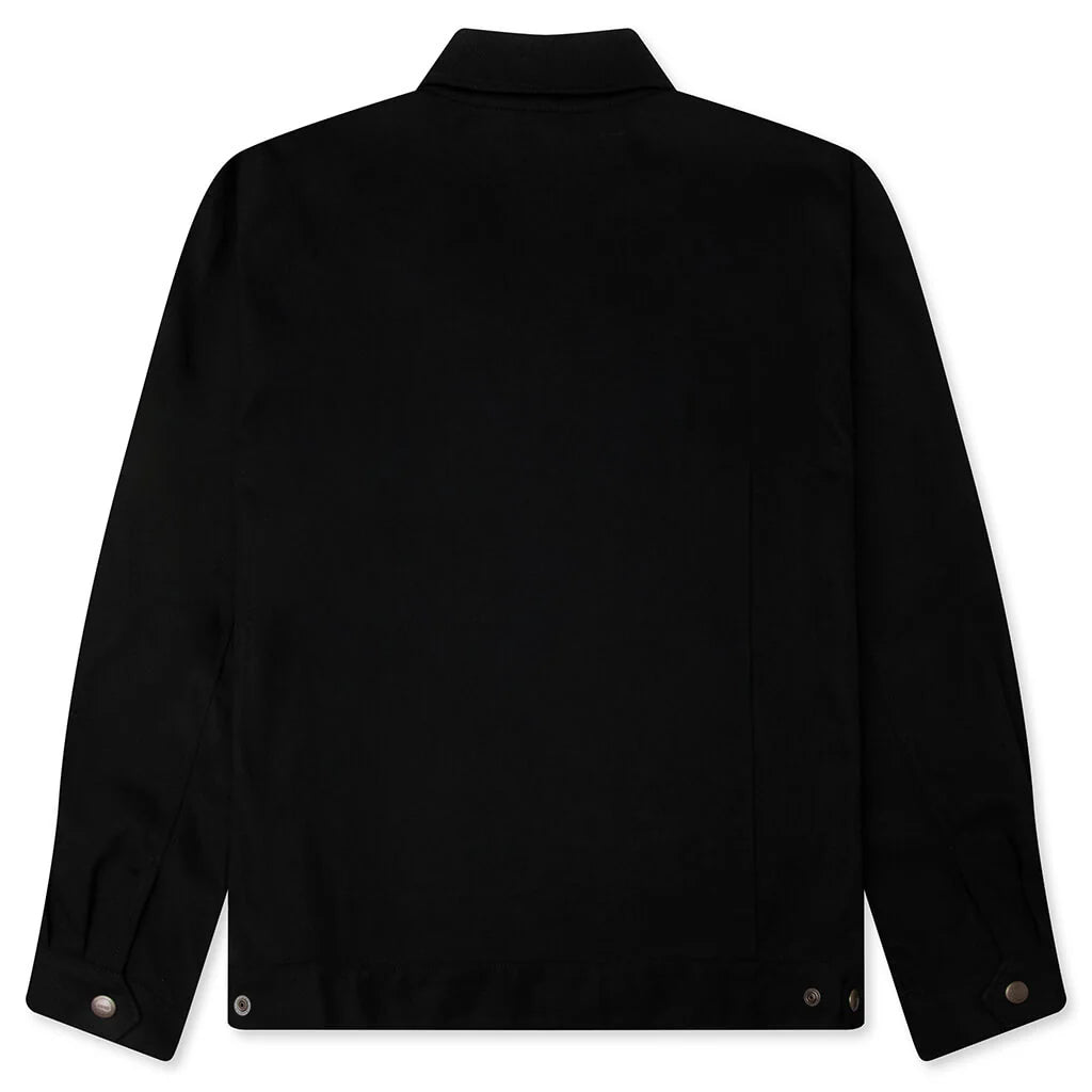 Zip Work Jacket Black