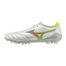 Mizuno Morelia Neo V Beta Japan FG Mens Soccer Cleats White Orange