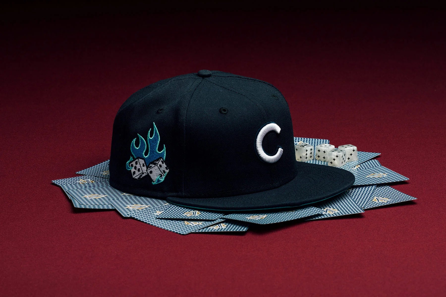 Feature x New Era Flaming Dice 59FIFTY Fitted Chicago Cubs