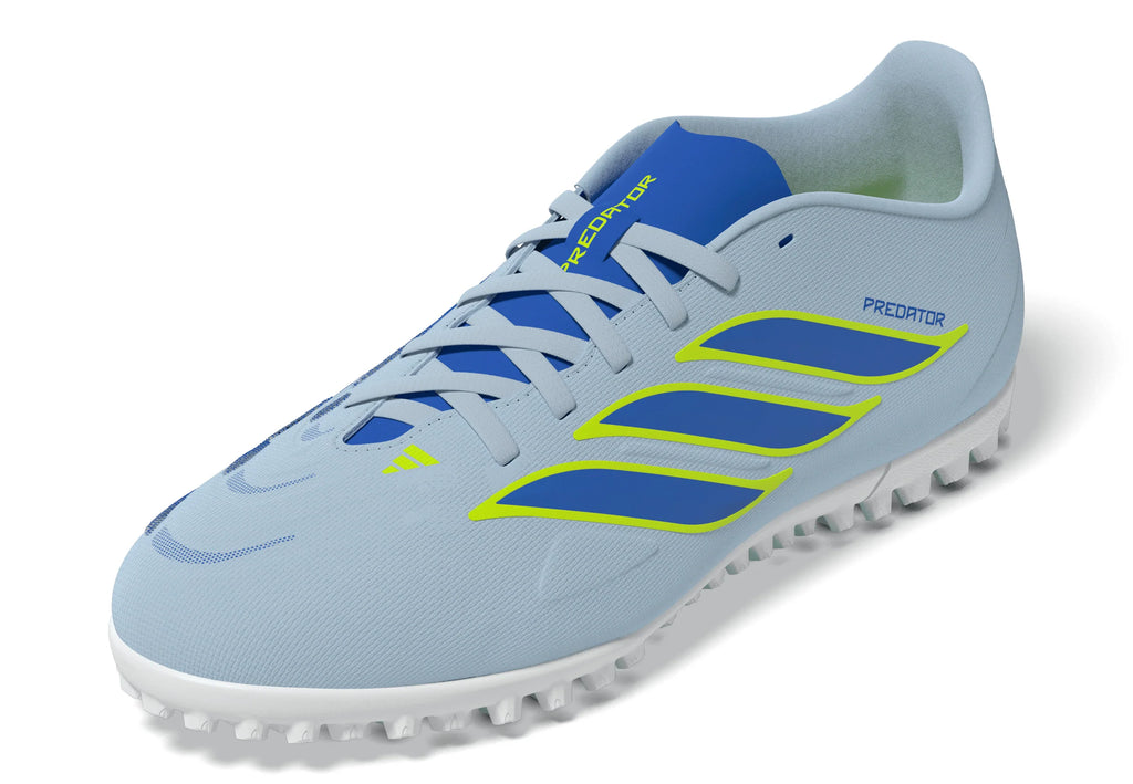 adidas Predator Club TF Turf Mens Soccer Cleats Sky Blue Yellow