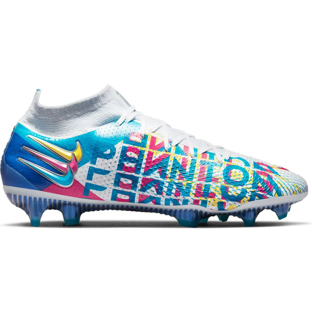 Nike Phantom GT Elite 3D FG Firm Ground Soccer Cleats Chlorine Blue Pink Blast Opti Yellow