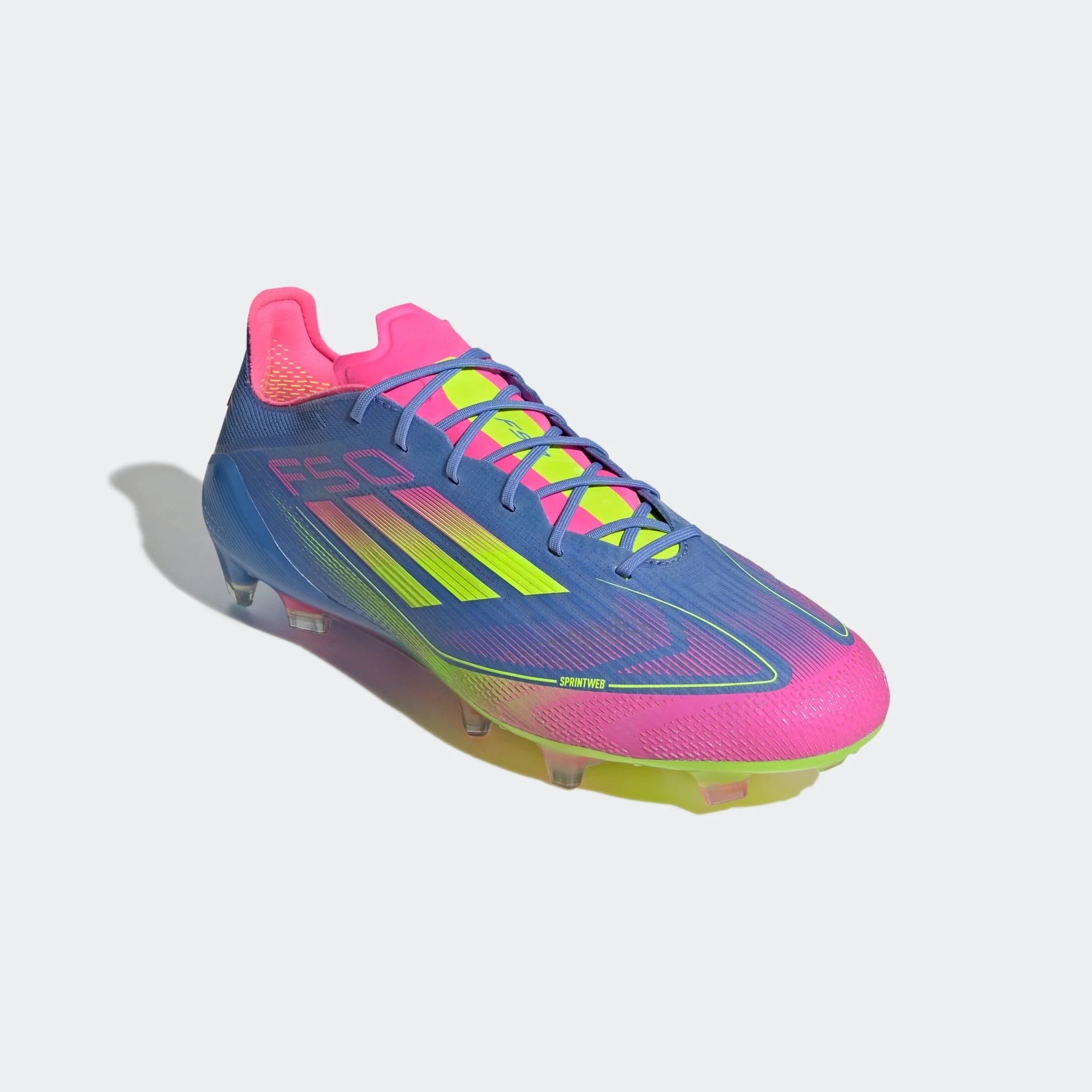 adidas F50 Elite Firm Ground Boots Blue Fusion Lucid Lemon Lucid Pink