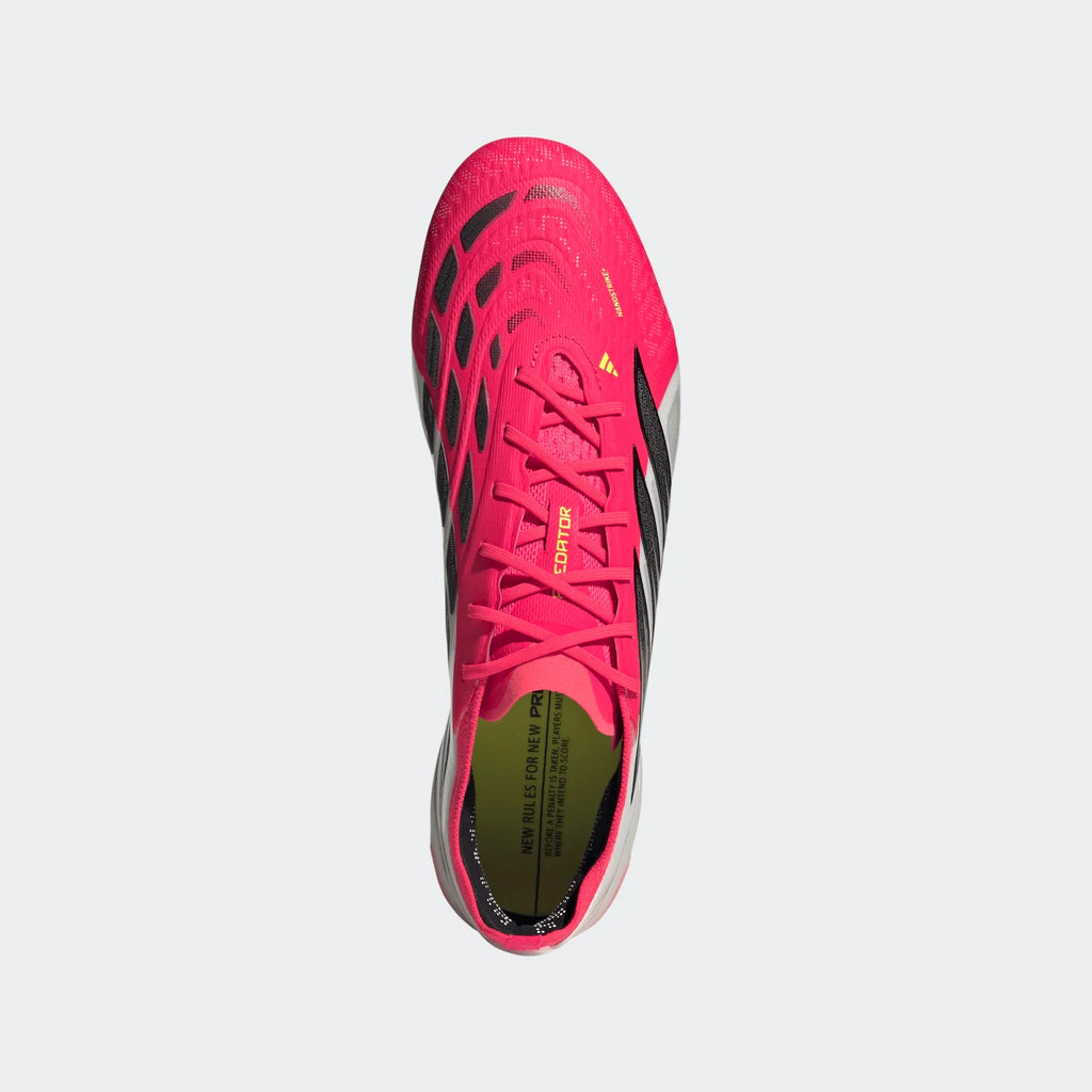 adidas Predator Elite FG Firm Ground Mens Soccer Cleats Lucid Red Black White
